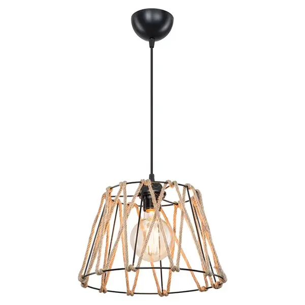 Lustra, Pako Word, PWL-1160, E27, Negru, 30 x 54 cm