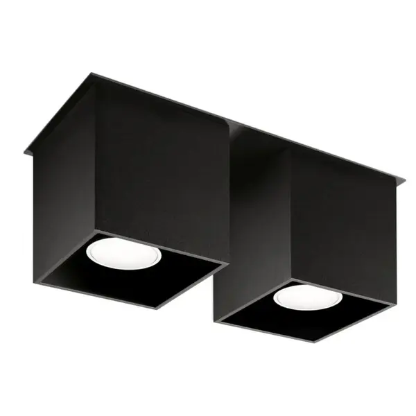 Lustra Quad Negru 26x11x12 cm