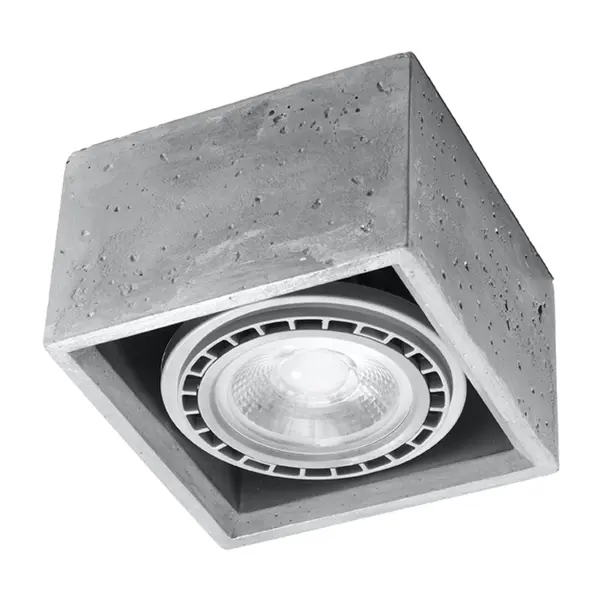 Lustra Quatro din beton Gri 14x14x9 cm