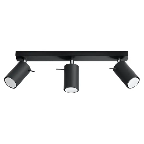 Lustra Ring Negru 45x6x16 cm