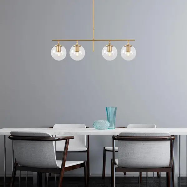Lustra Roe Chandelier, Auriu, 81x15x76 cm