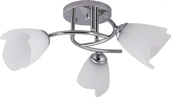Lustra Silvia Crom+Alb 3xE27 60W