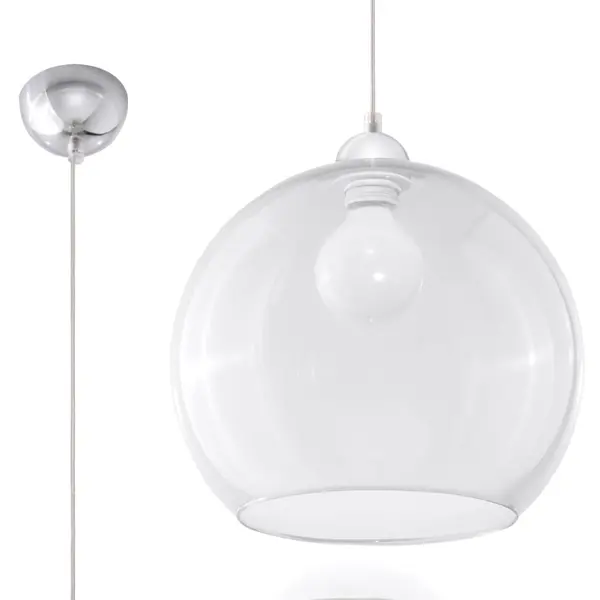 Lustra suspendata Ball Transparent 30x30x120 cm