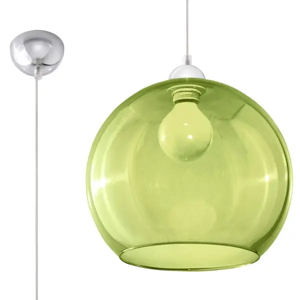 Lustra suspendata Ball Verde 30x30x120 cm