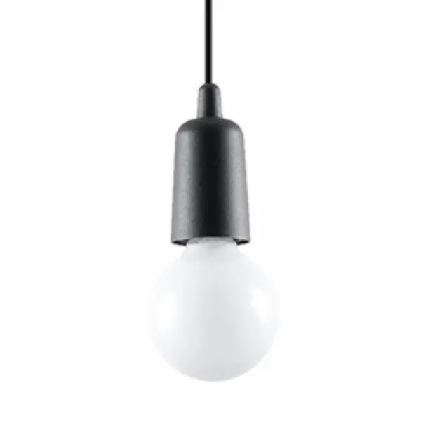 Lustra suspendata Diego Negru 9x9x90 cm