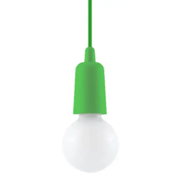 Lustra suspendata Diego Verde 9x9x90 cm