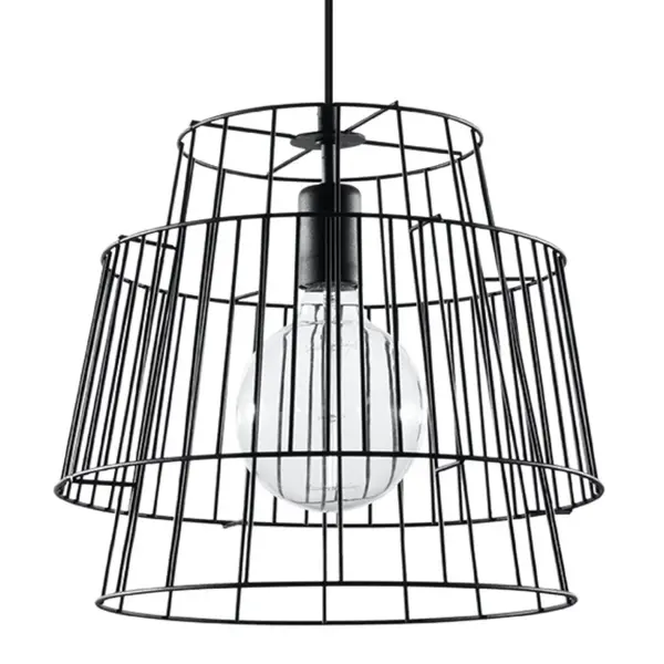 Lustra suspendata Gate Negru 35x35x130 cm