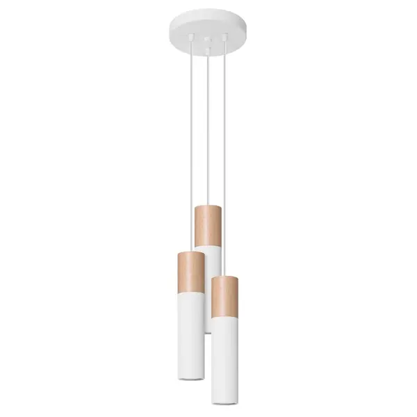 Lustra suspendata GU10 Pablo V1 6x30 Natural 20x20x100 cm