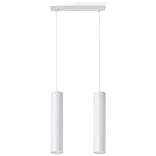 Lustra suspendata Lagos Alb 30x6x90 cm