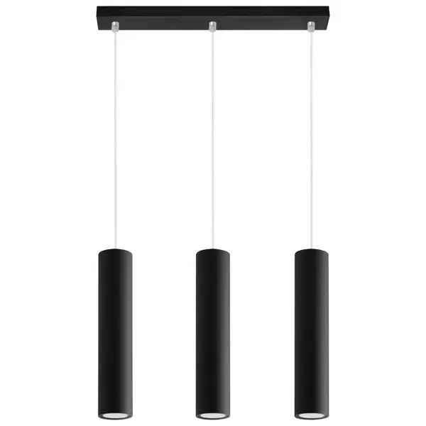 Lustra suspendata Lagos Negru 45x6x90 cm
