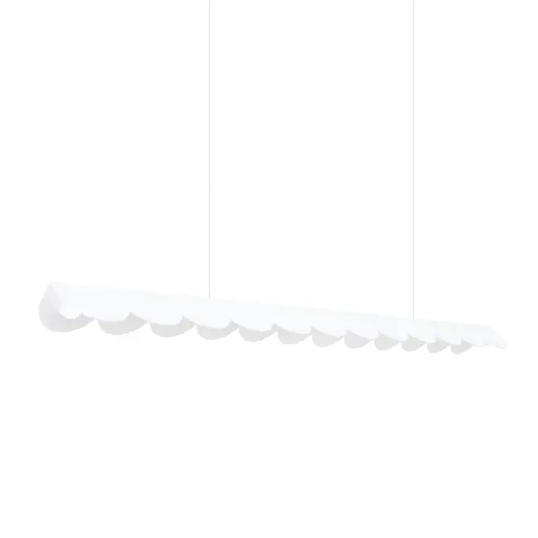 Lustra suspendata LED Biscuit Alb 3000K 131x13x200 cm