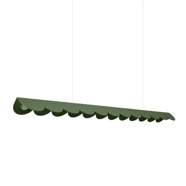 Lustra suspendata LED Biscuit Olive 3000K 131x13x200 cm