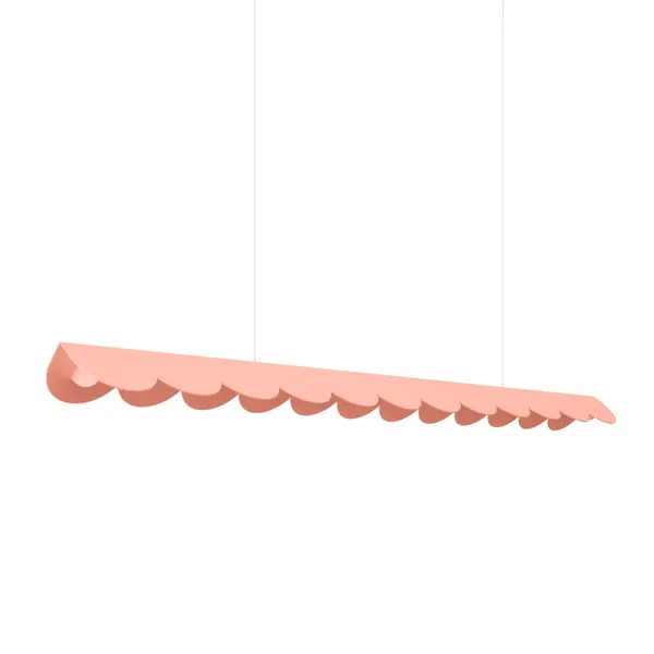 Lustra suspendata LED Biscuit Peach 3000K 131x13x200 cm