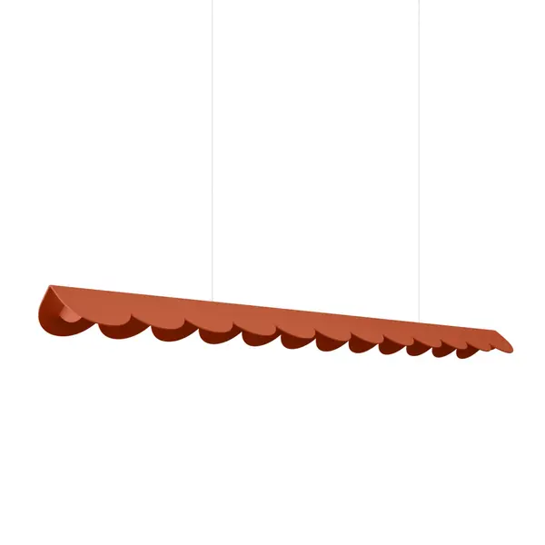 Lustra suspendata LED Biscuit Rosu 4000K 131x13x200 cm