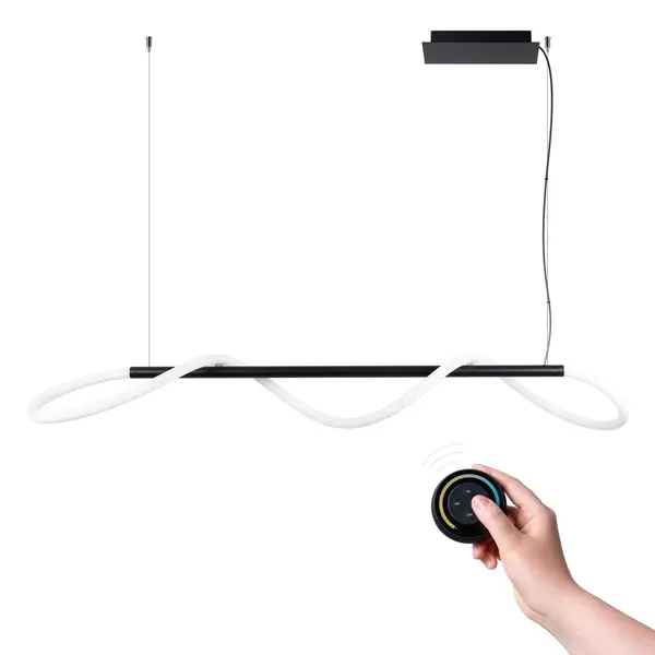 Lustra suspendata LED Galakse Negru 2700-6500K 148x58x160 cm