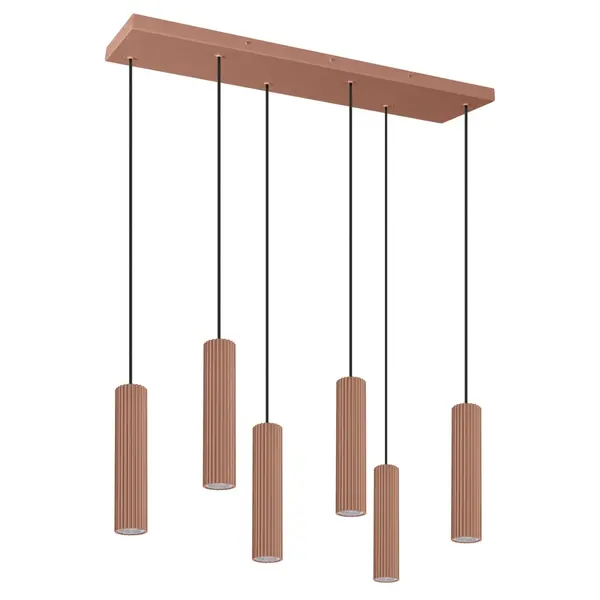 Lustra suspendata LED Ivar 6L Mocha 4000K 80x20x200 cm
