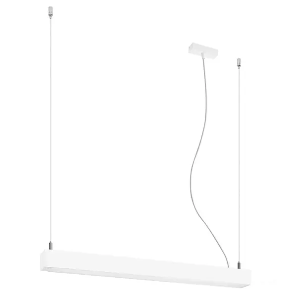 Lustra suspendata LED Pinne Alb 4000K 67x6x150 cm