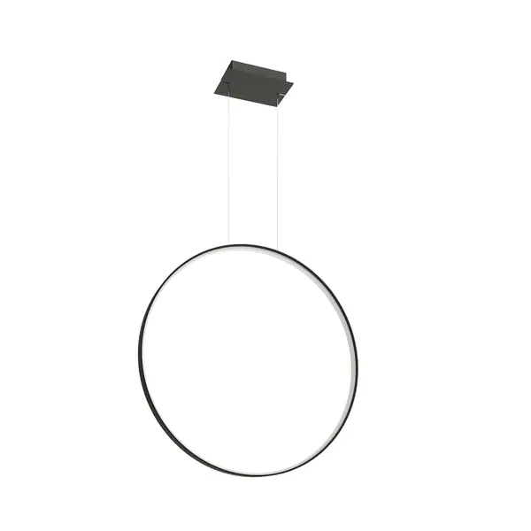 Lustra suspendata LED Rio Negru 3000K 78x16x150 cm