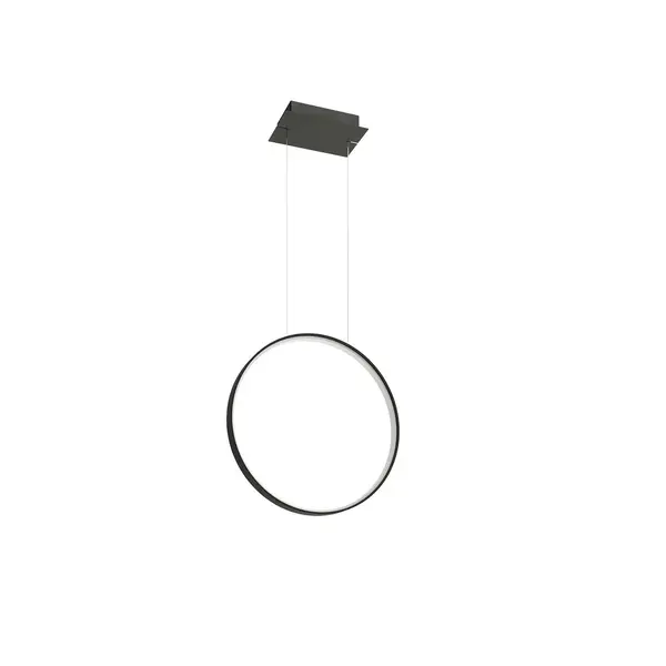Lustra suspendata LED Rio Negru 4000K 55x16x150 cm