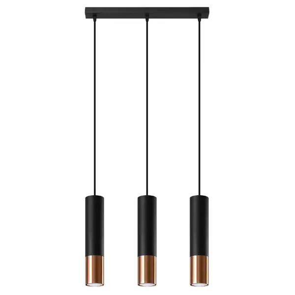 Lustra suspendata Loopez Cupru 45x6x90 cm
