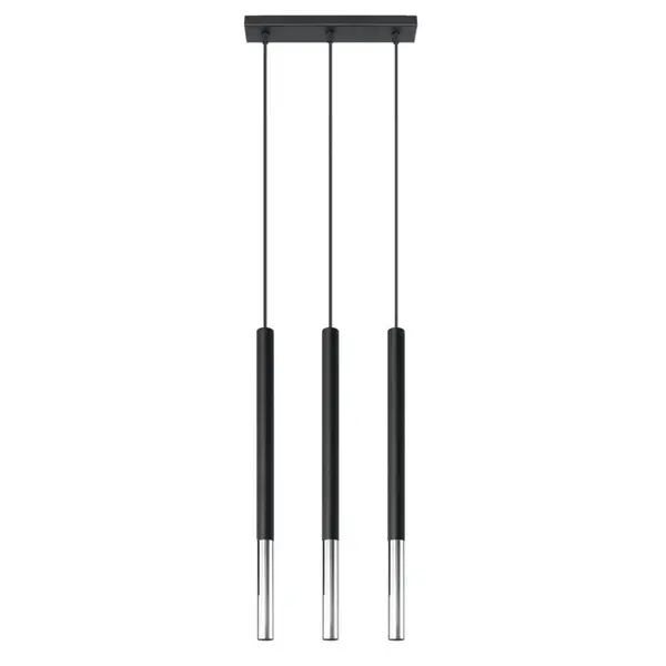Lustra suspendata Mozaica Argintiu 30x5x90 cm