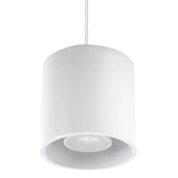 Lustra suspendata Orbis Alb 10x10x110 cm