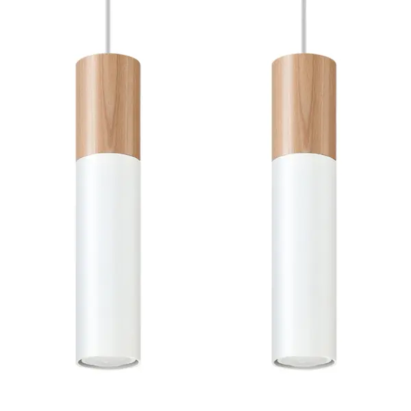 Lustra suspendata Pablo Alb 30x6x90 cm
