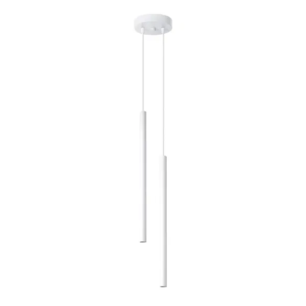 Lustra suspendata Pastelo Alb 15x15x118 cm
