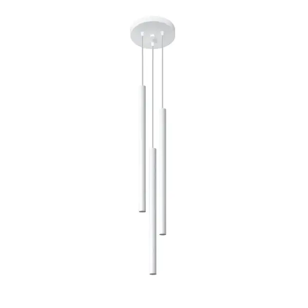 Lustra suspendata Pastelo Alb 20x20x90 cm