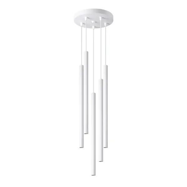 Lustra suspendata Pastelo Alb 25x25x110 cm