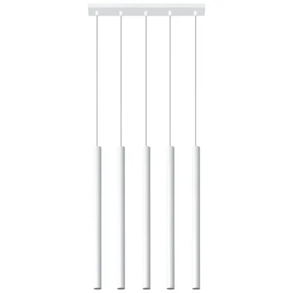 Lustra suspendata Pastelo Alb 45x5x90 cm