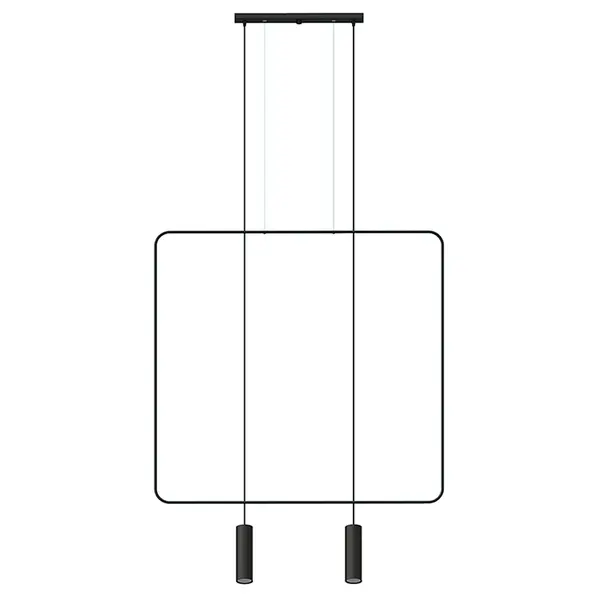 Lustra suspendata Rana Negru 100x6x200 cm