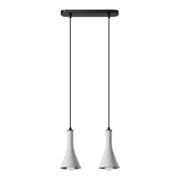 Lustra suspendata Rea din beton Gri 34x12x113 cm
