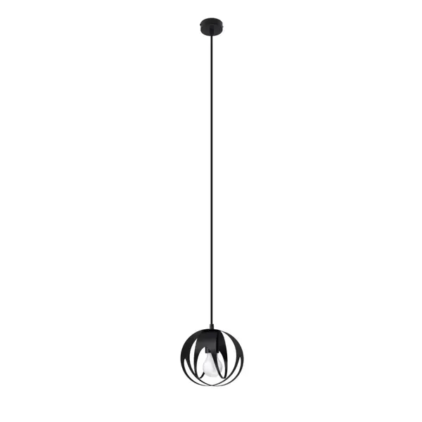 Lustra suspendata Tulos Negru 16x16x125 cm