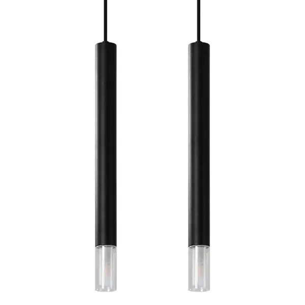 Lustra suspendata Wezyr Negru 30x6x120 cm