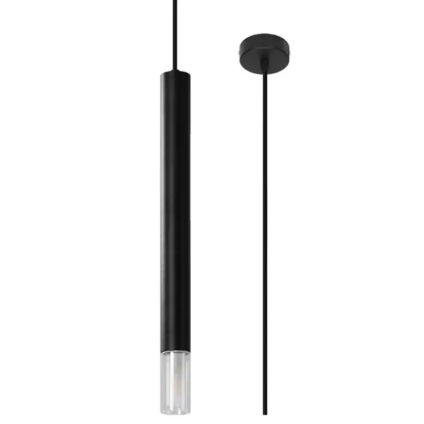 Lustra suspendata Wezyr Negru 8x8x120 cm
