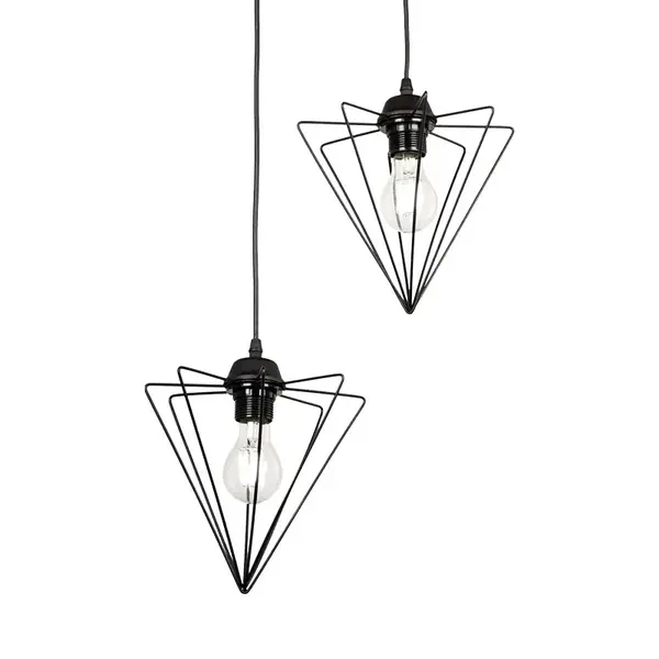 Lustra Tebour Negru 30x30x70 cm