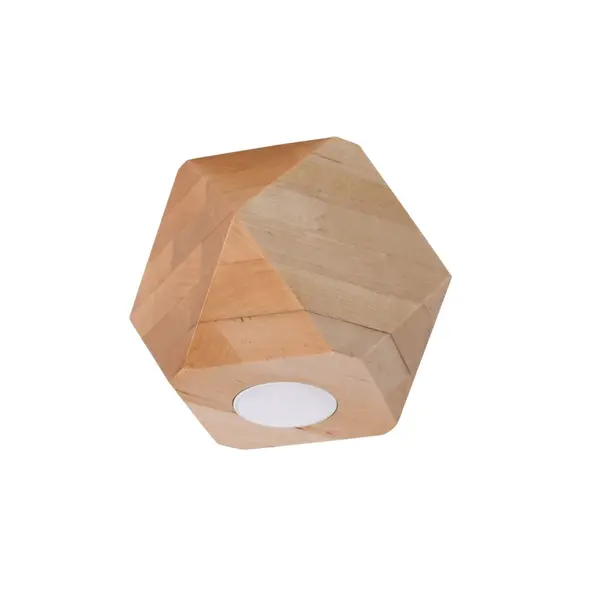 Lustra Woody din lemn, Natural 12x12x12 cm
