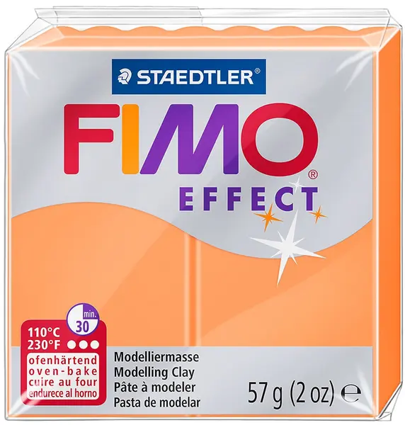 Lut polimeric Staedtler Fimo Effect - 57 g, portocaliu