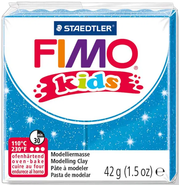 Lut polimeric Staedtler Fimo Kids - Albastru stralucitor