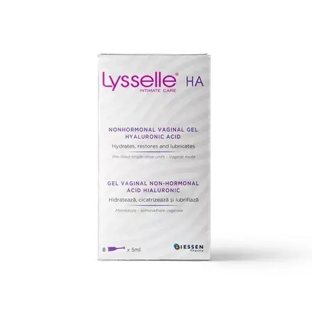 Lyselle Ha Gel Vaginal Acid Hialuronic, 8 Monodoze X 5ml, Biessen Pharma