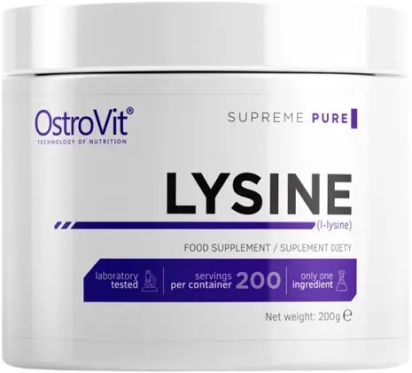 Lysine Powder, fără gust, 200 g, OstroVit