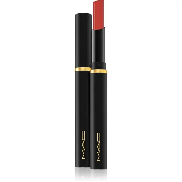 MAC Cosmetics Powder Kiss Velvet Blur Slim Stick ruj buze mat hidratant culoare Devoted To Chili 2 g