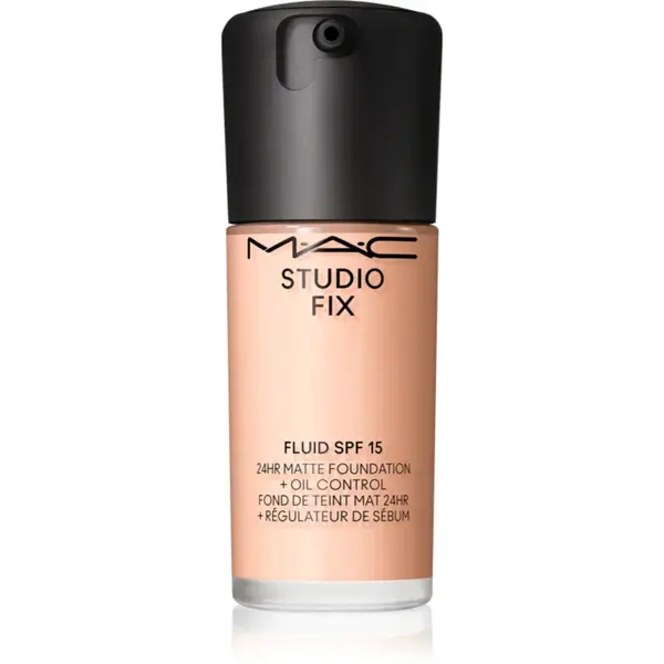MAC Cosmetics Studio Fix Fluid SPF 15 24HR Matte Foundation + Oil Control machiaj cu efect matifiant SPF 15 culoare N12 30 ml
