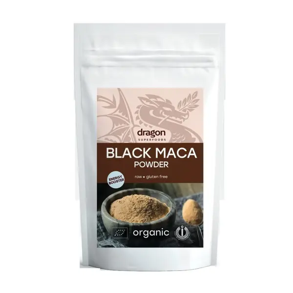 Maca neagra pulbere bio 100g Dragon Superfoods