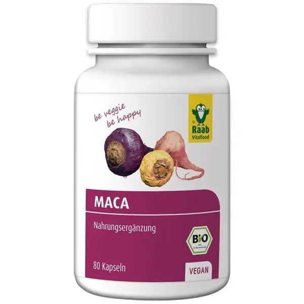 Maca premium bio 500mg 80 capsule 40g Raab