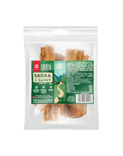 MACED 100% Natura Recompensa caini piele de caprioara 50 g