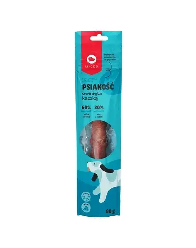 MACED Baton pentru caini invelit in carne de rata 25CM 80-85 g