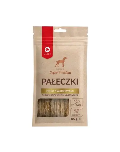 MACED Super Premium Batoane moi pentru caini, curcan si legume 100 g