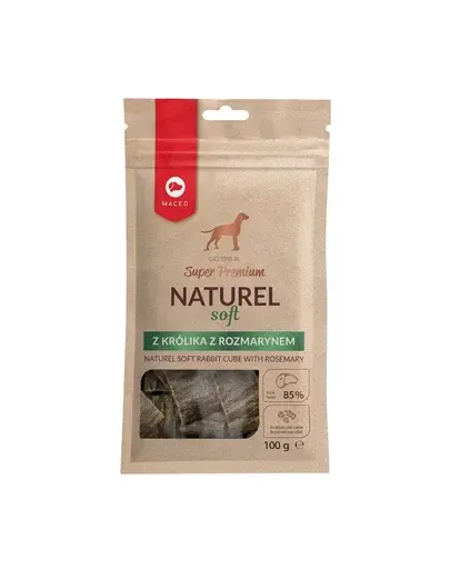 MACED Super Premium Naturel Soft recompense caini cu iepure si rozmarin 100g